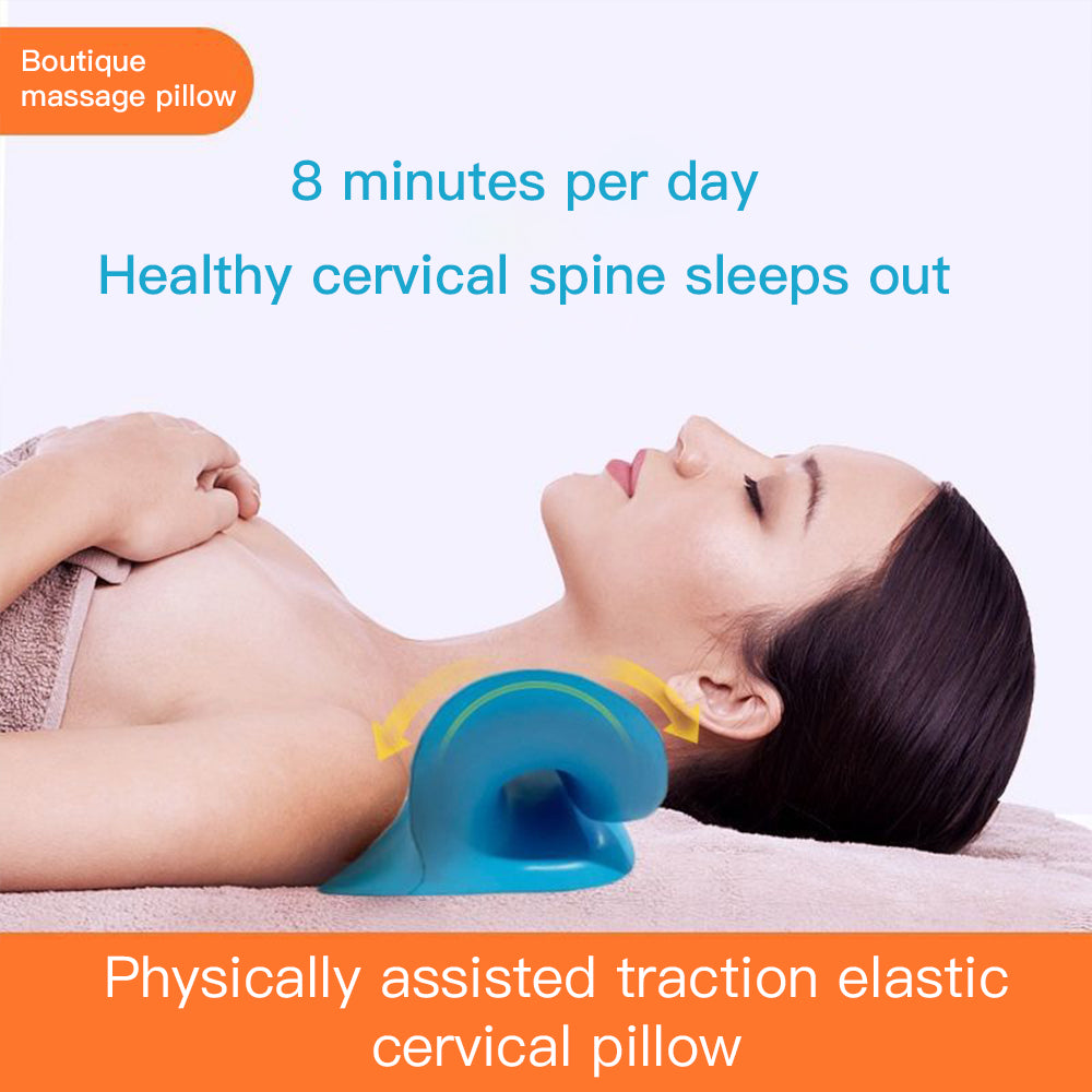 Neck Massage Pillow Cervical Traction Device Orthopedic Pillow for Pain Relief Cervical Spine Brace Neck Stretcher Brace Cushion