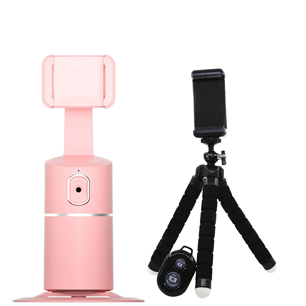 Auto Face Tracking Gimbal Stabilizer Phone Tripod Accessories 360 Rotation Live Smart AI Follow-Up Photo Vlog Video Recorder