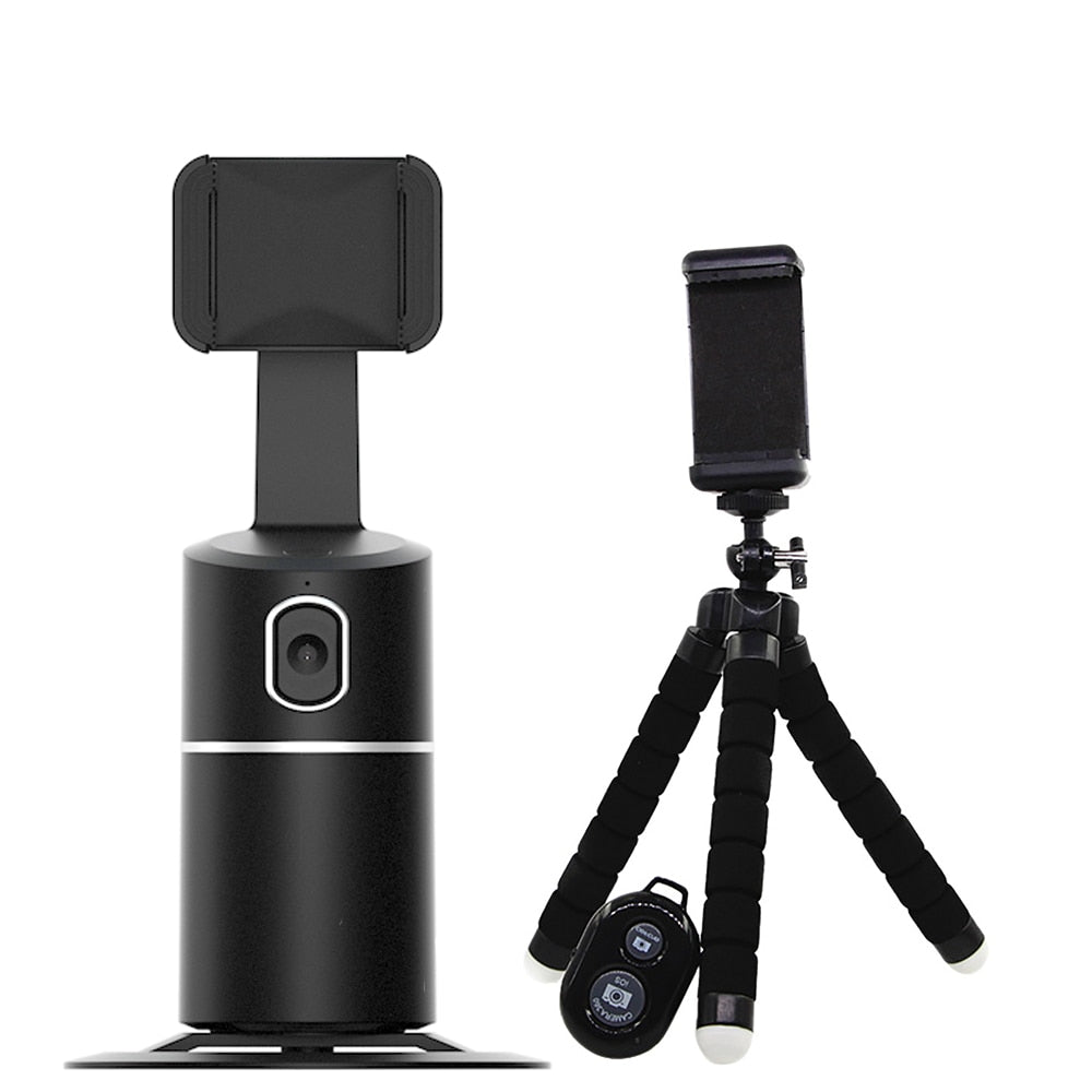 Auto Face Tracking Gimbal Stabilizer Phone Tripod Accessories 360 Rotation Live Smart AI Follow-Up Photo Vlog Video Recorder