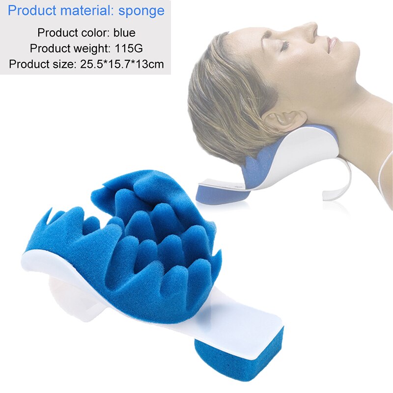 Neck Massage Pillow Cervical Traction Device Orthopedic Pillow for Pain Relief Cervical Spine Brace Neck Stretcher Brace Cushion