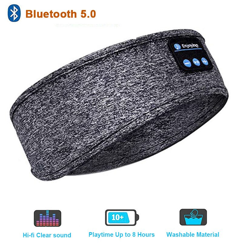 Bluetooth 5.0 Wireless 3D Sleep Mask Stereo Sleeping Eye Mask Headband Music Sleep Aid Soft Blindfold Bandage Eyes Cover Patch